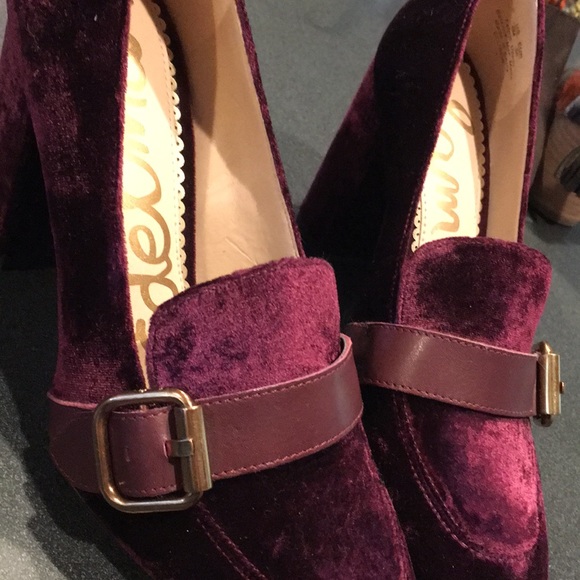 Sam Edelman Purple Ellison Loafer Pump - Picture 5 of 6